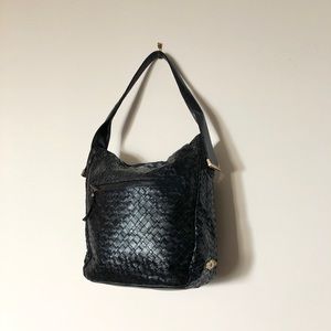 Elliott Lucca - Vintage Black Leather Handbag